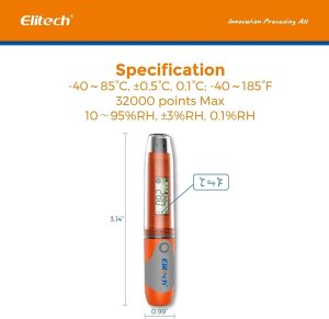 Elitech RC-51H Temperature & Humidity Data Logger Waterproof 3