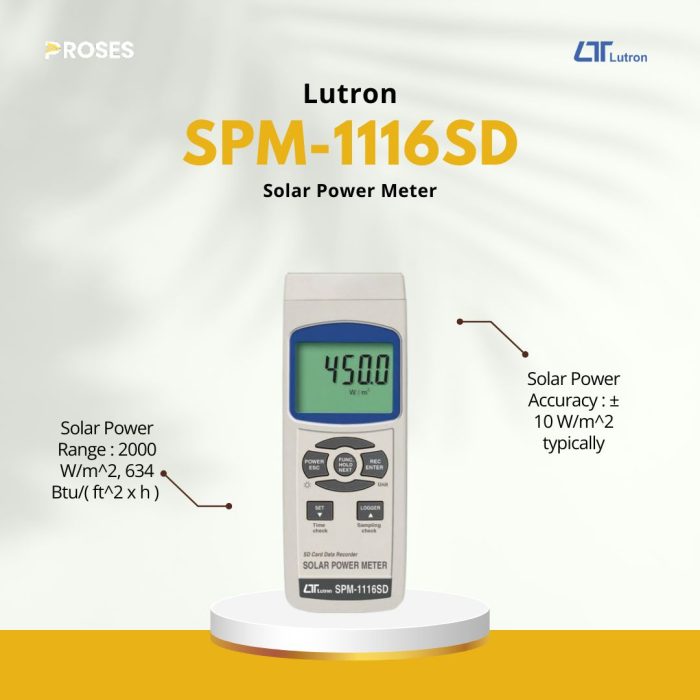 Lutron SPM-1116SD Solar Power Meter Lutron SPM-1116SD Solar Power Meter