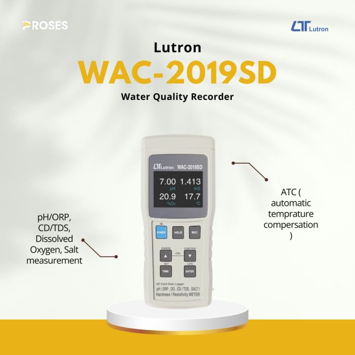 Lutron WAC-2019SD Water Quality Recorder Lutron WAC-2019SD Water Quality Recorder