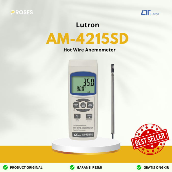 Lutron AM-4215SD Hot Wire Anemometer