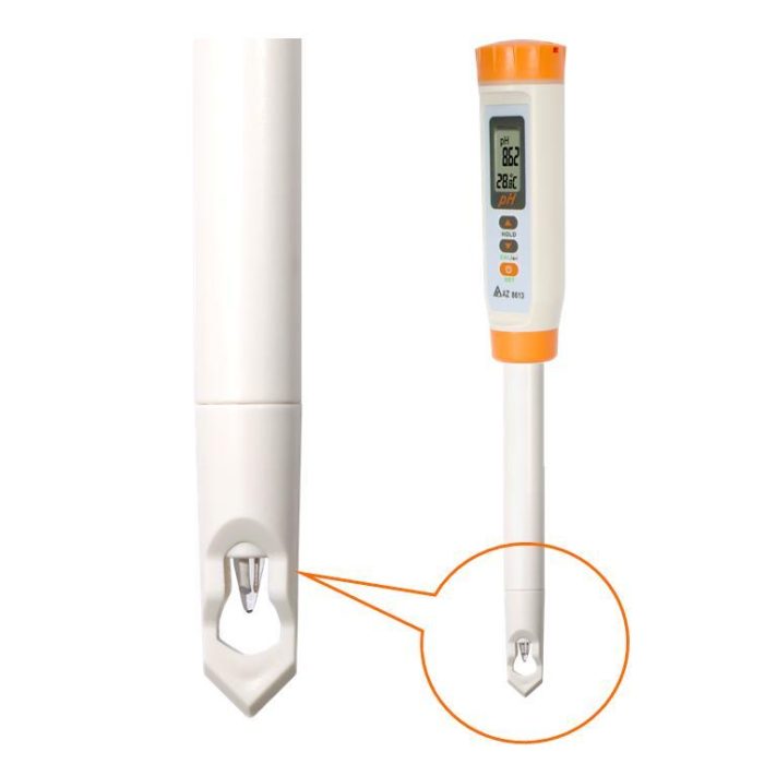 AZ Instrument 8613 Detachable Spear Tip pH Food Pen w/tip Shield 3