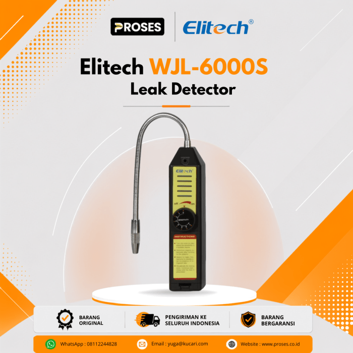 Elitech WJL-6000S Leak Detector