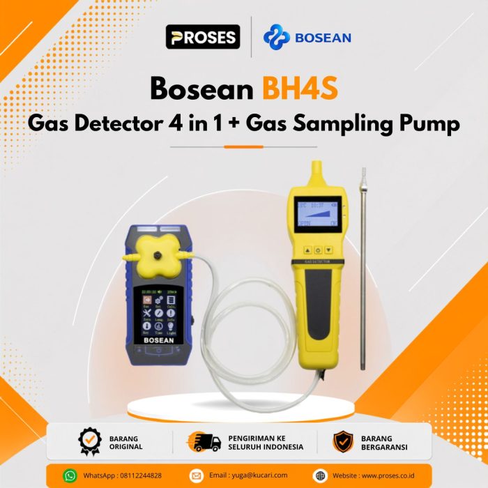 Bosean BH4S Gas Detector 4 in 1 + Gas Sampling Pump