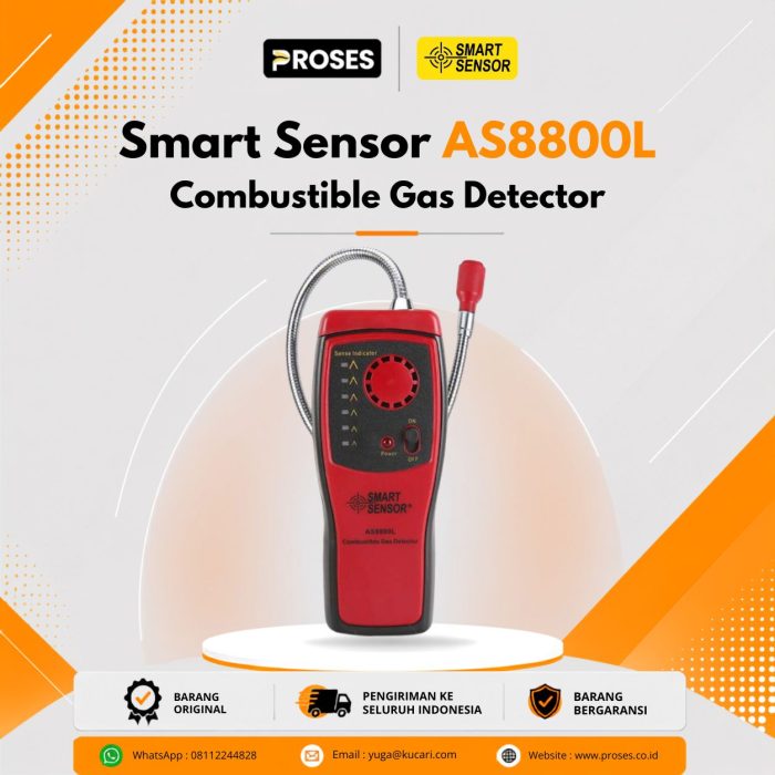 Smart Sensor AS8800L Combustible Gas Detector Analyzer