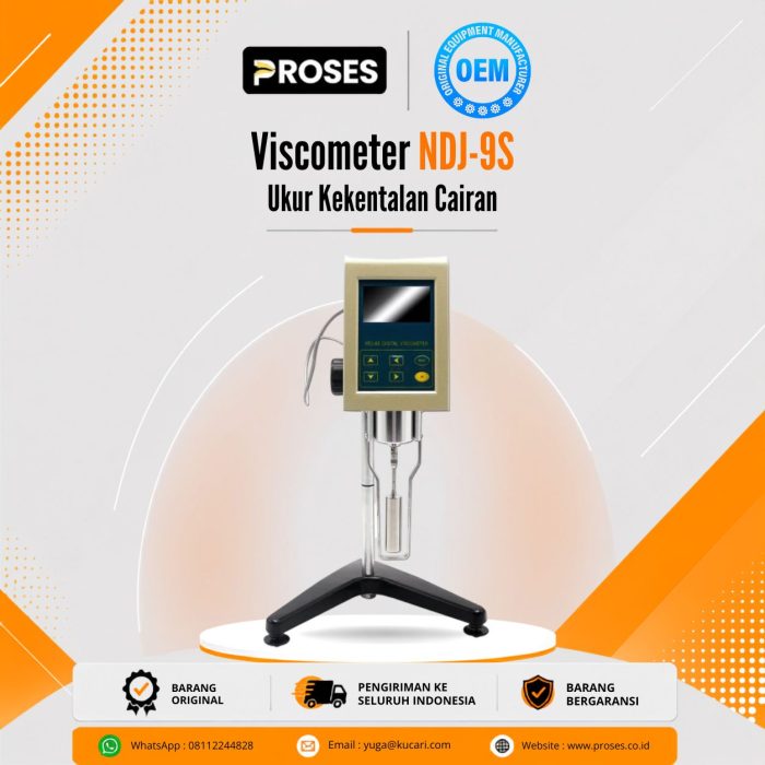 Viscometer NDJ-9S Ukur Kekentalan Cairan Viscometer NDJ-9S Ukur Kekentalan Cairan