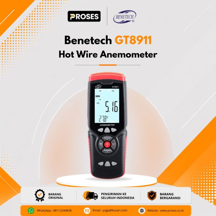 Benetech GT8911 Hot Wire Anemometer Benetech GT8911 Hot Wire Anemometer