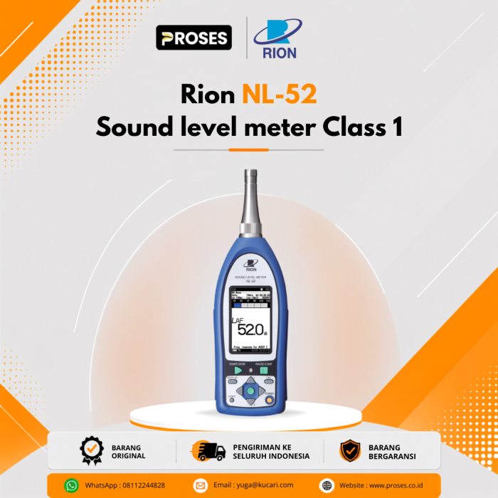 Rion NL-52 Sound level meter Class 1 Rion NL-52 Sound level meter Class 1