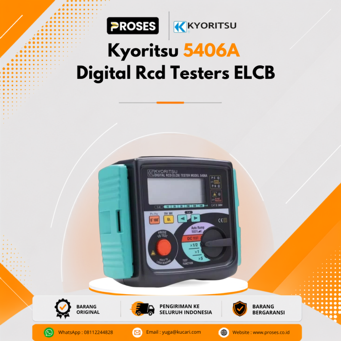 Kyoritsu 5406A Digital Rcd Testers ELCB