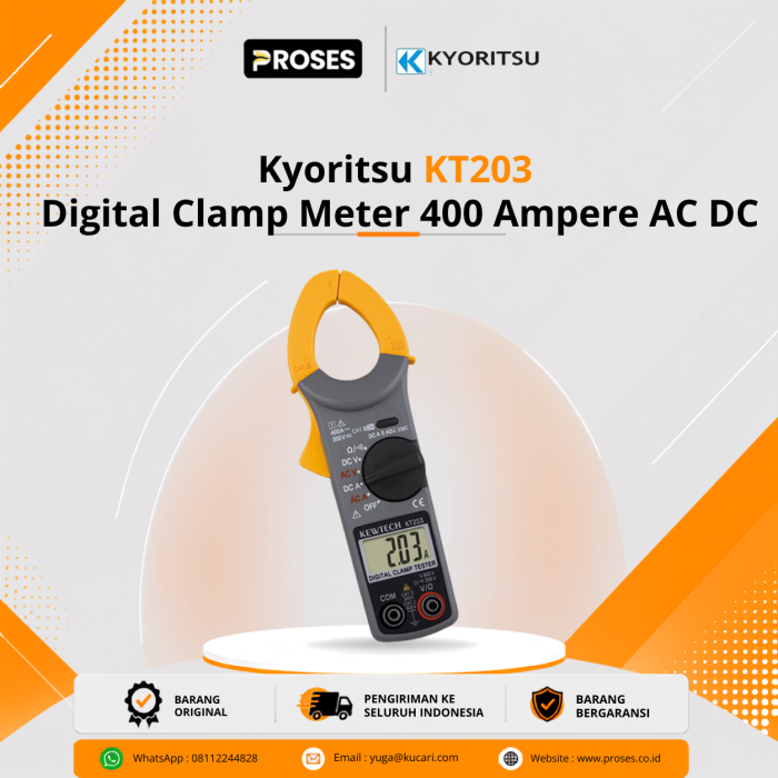 Kyoritsu KT203 Digital Clamp Meter Kyoritsu KT203 Digital Clamp Meter
